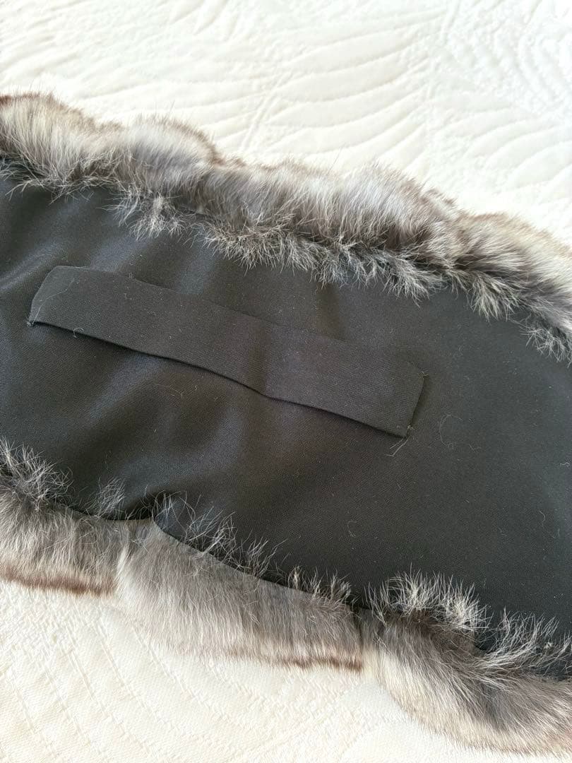 チンチラファー　マフラー　ふっくらリアルファー　染めなし