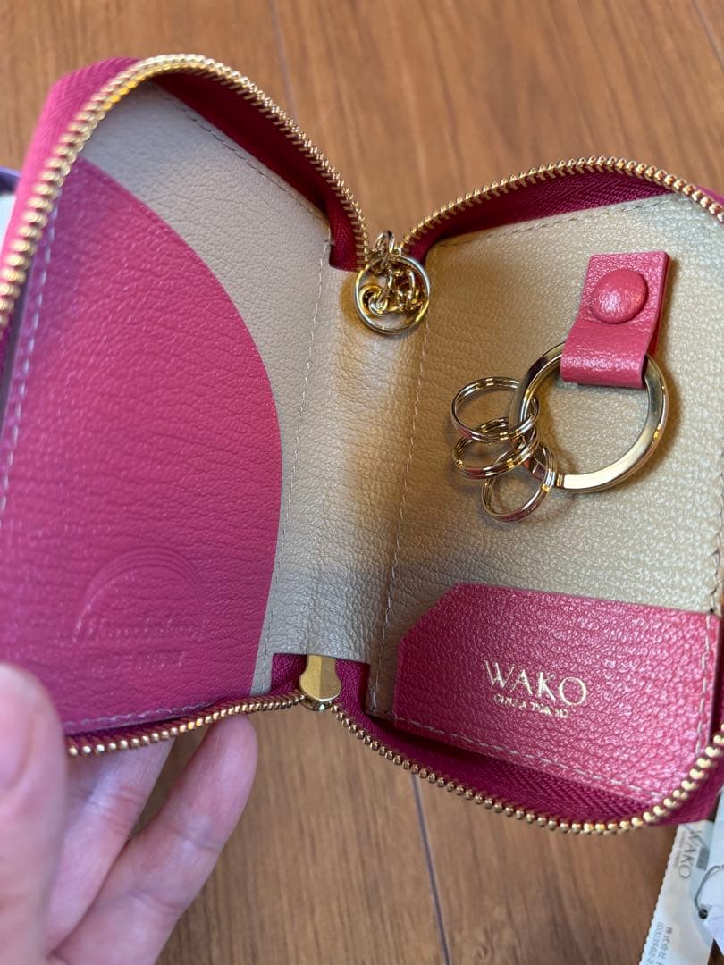 ラルコバレーノ L’arcobaleno スマートWキーケース　WAKO限定色