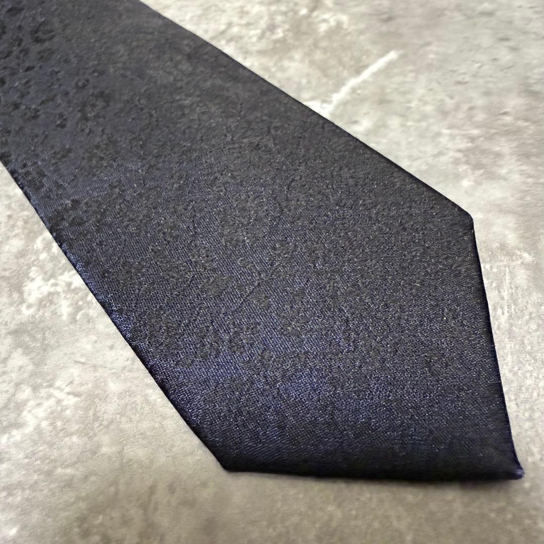 【✨極美品✨】Paul Smith ポールスミス ネクタイ ネイビー 花柄 紺色