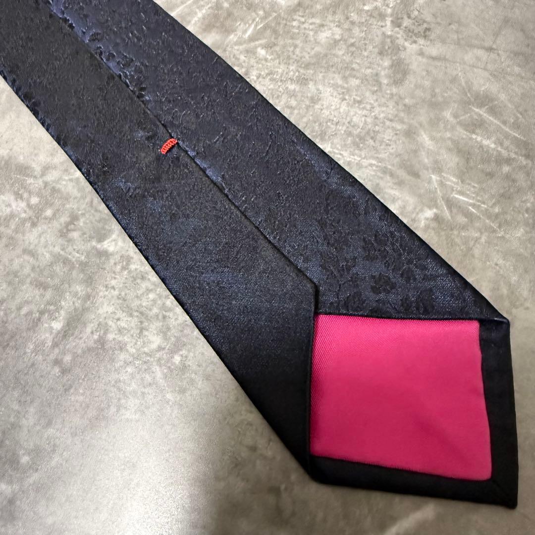【✨極美品✨】Paul Smith ポールスミス ネクタイ ネイビー 花柄 紺色