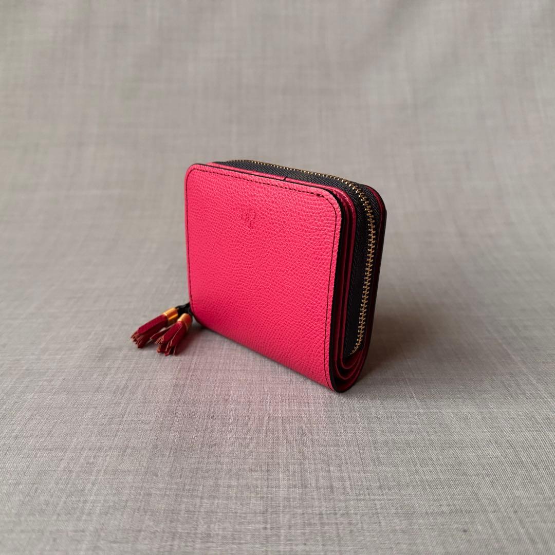 未使用 EPOI エポイ ラウンドファスナー 二つ折り財布 ピンク
