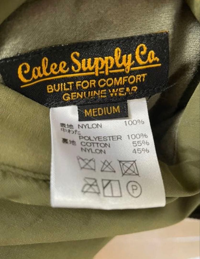 ジャケット・アウター CALEE MA-1 Jacket CL-17AW064-OLV M