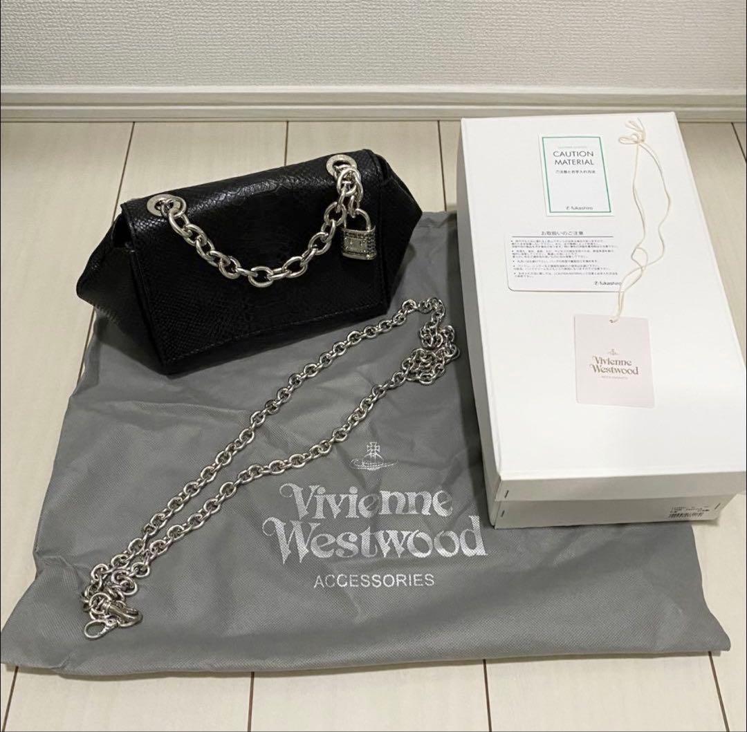 ヴィヴィアンウエストウッド　パドロック南京錠　牛革バッグ　新品　日本製