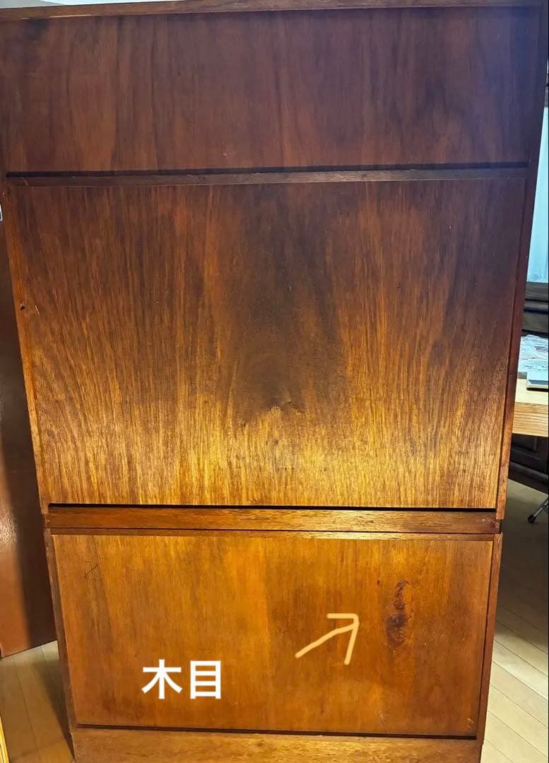 Grace です/昭和レトロ　欅調 茶箪笥／飾り棚