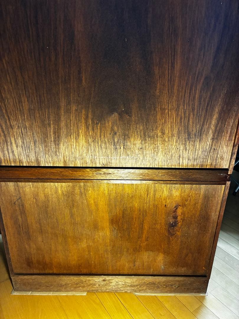 Grace です/昭和レトロ　欅調 茶箪笥／飾り棚