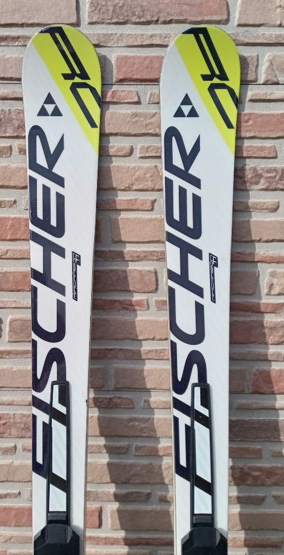 Fischer スキー板 ホワイト/イエロー