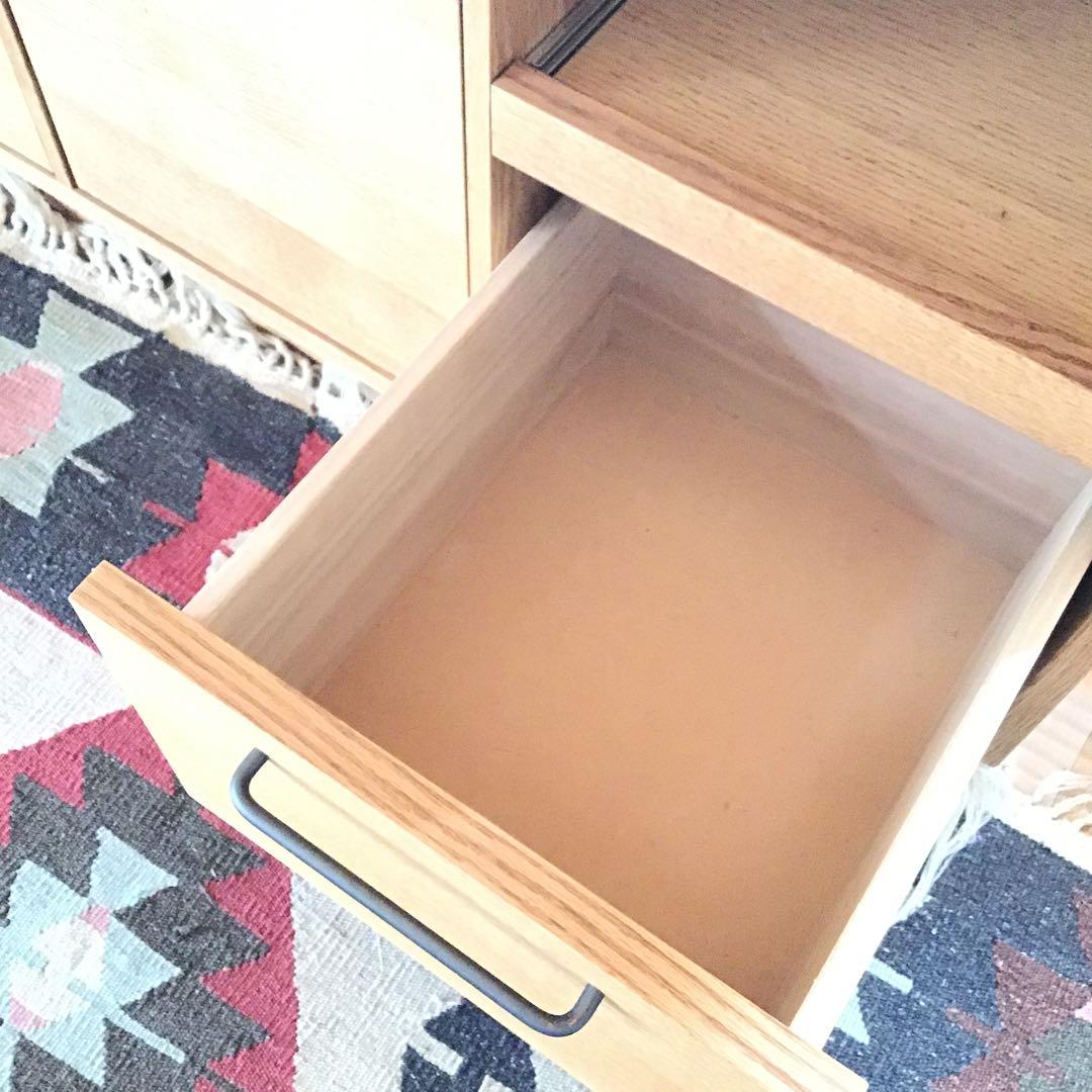 MOMO NATURAL 食器棚　キッチンボード　炊飯器引き出し式　カップボード