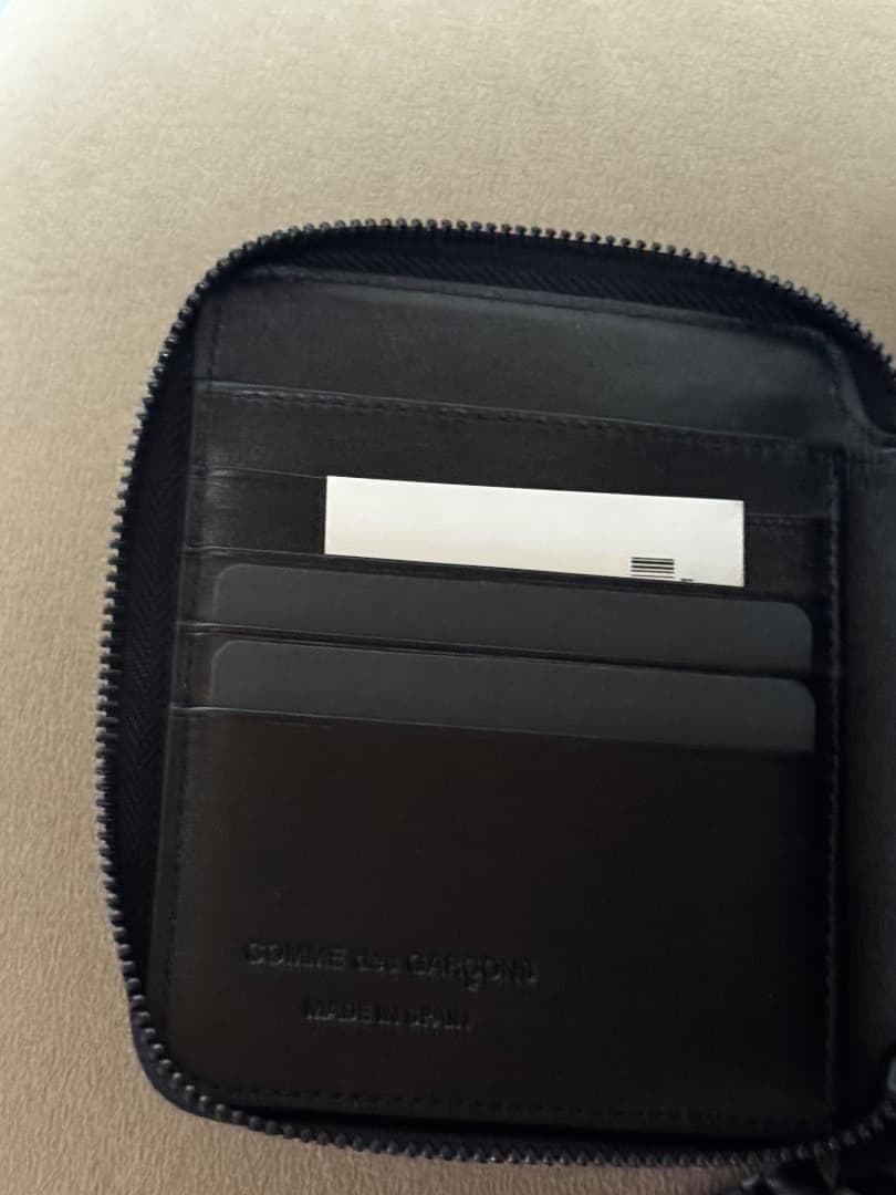ウォレットコムデギャルソン ジッパーメドレーウォレット 新品 黒色 本物