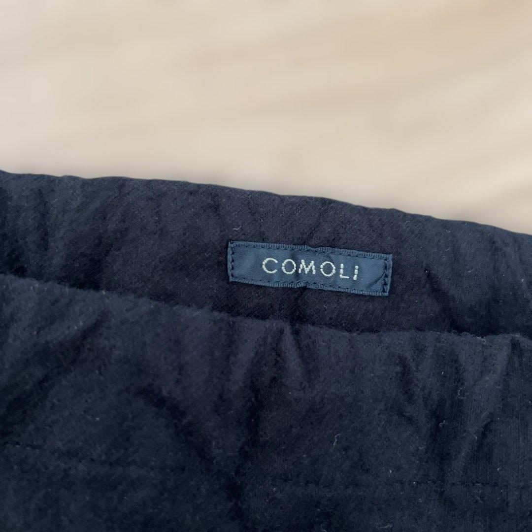 COMOLI コットンネル ポーチ　100%