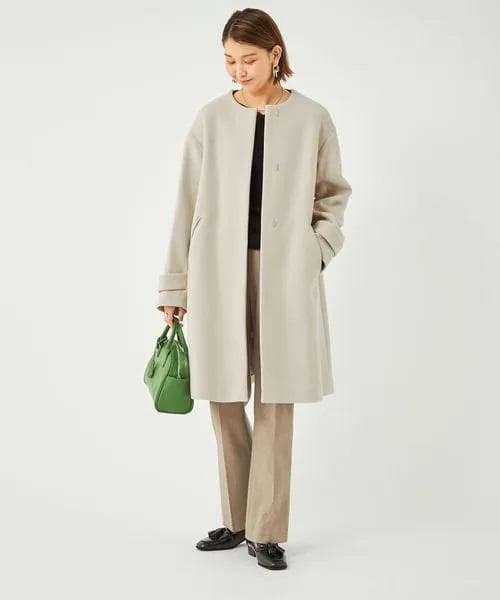 新品タグ付　グリーンレーベルリラクシング　ソフトメルトンAラインコート