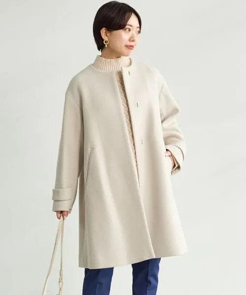 新品タグ付　グリーンレーベルリラクシング　ソフトメルトンAラインコート