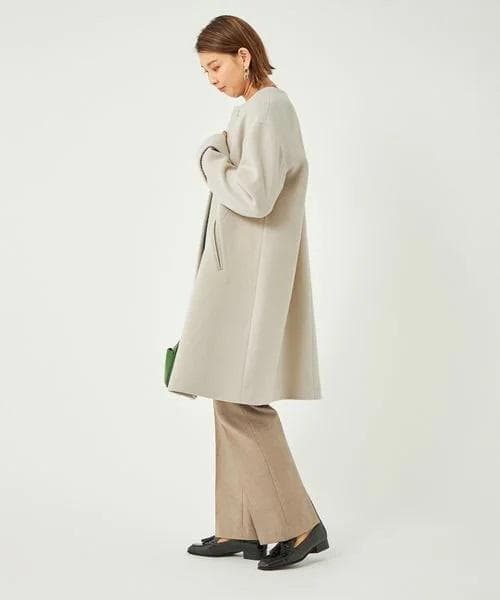 新品タグ付　グリーンレーベルリラクシング　ソフトメルトンAラインコート