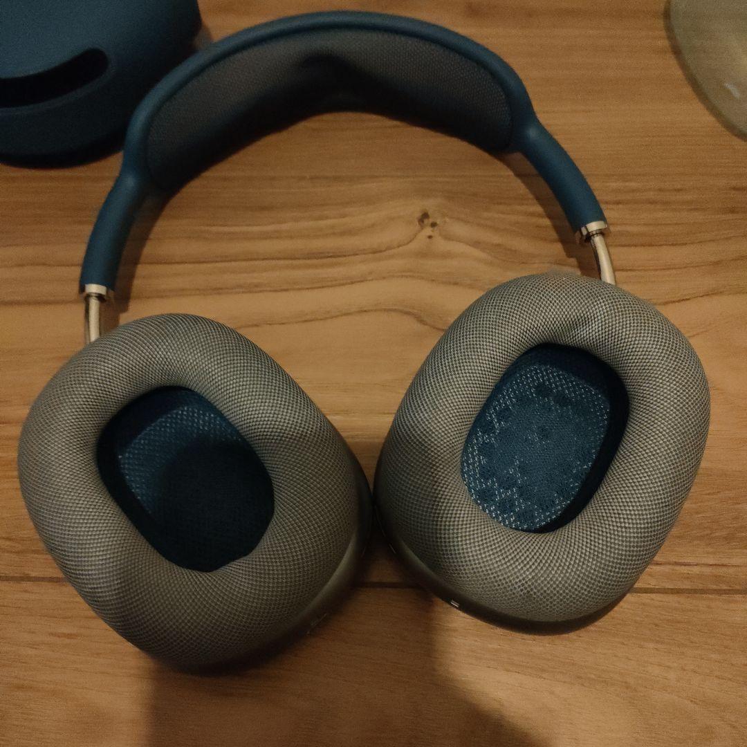 値下げ✨️正規品✨️AirPods Max ブルー 箱、ケーブル、カバー付