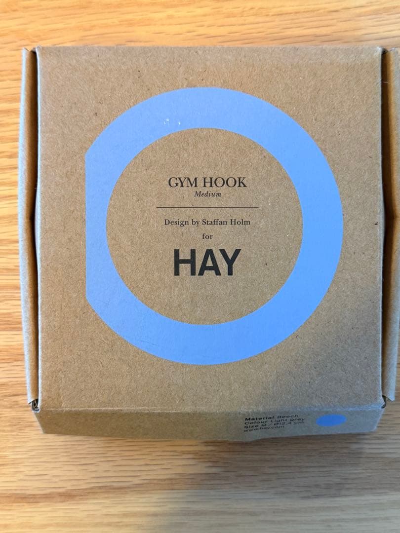 【廃盤品】HAY GYM HOOK ジムフック ライトグレー Mタオル掛け
