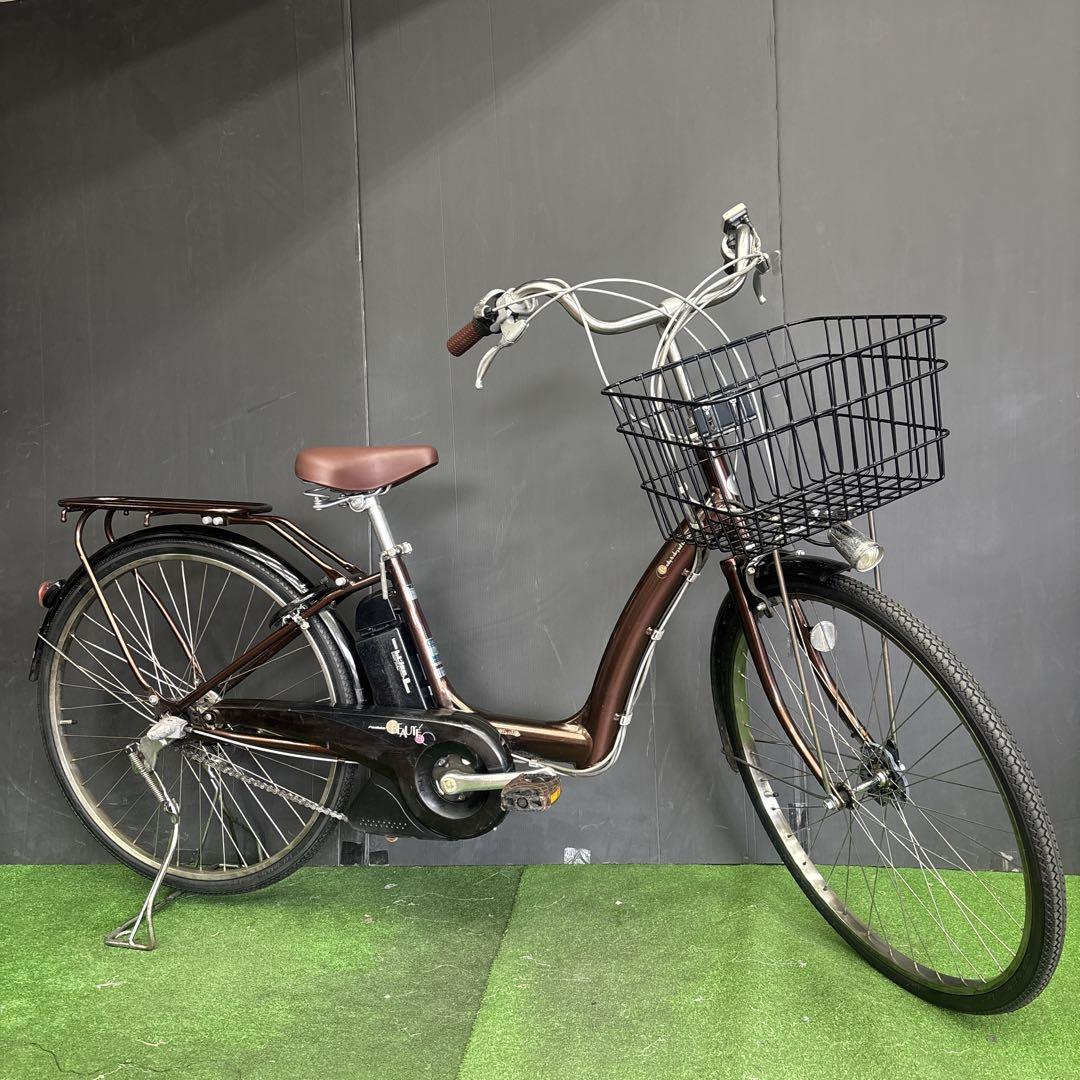 ハム様　電動自転車 BS BEAUTE ブラウン 3人乗り対応　63★