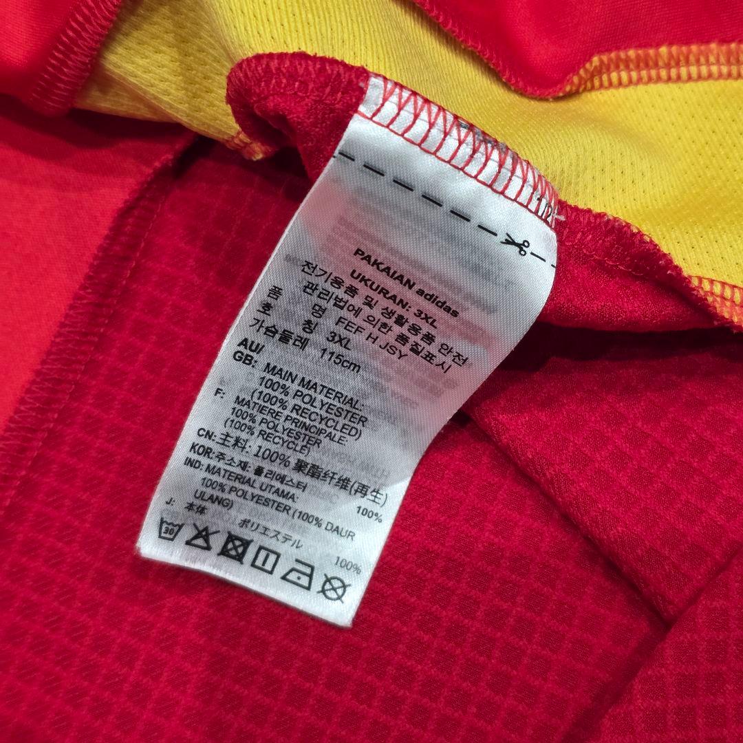 スペイン代表　ロドリゴ　ユニフォーム　4XL　adidas　アディダス　レッド