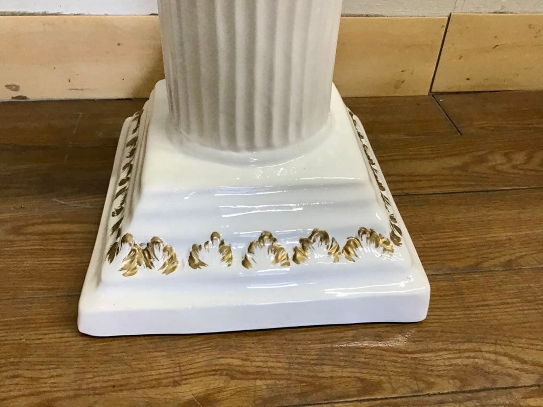 TAKA☆管177☆イタリア製アンティーク☆陶器☆ロココ調☆フラワーベース