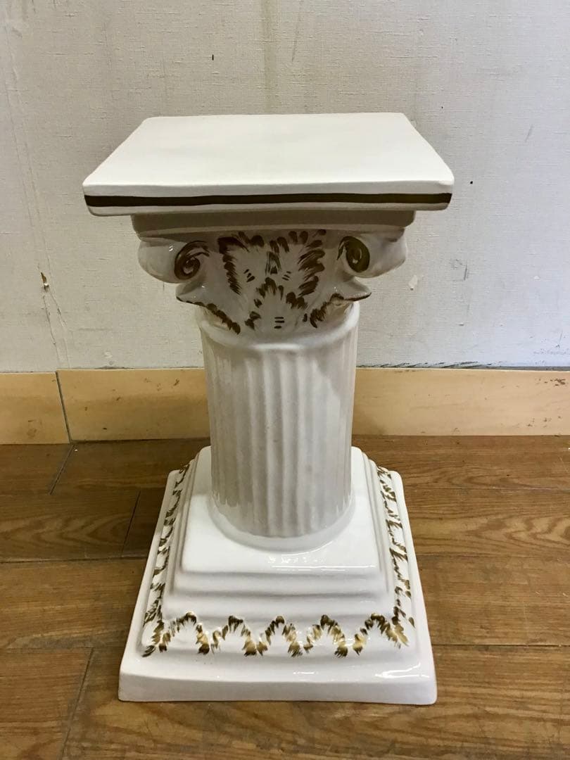 TAKA☆管177☆イタリア製アンティーク☆陶器☆ロココ調☆フラワーベース