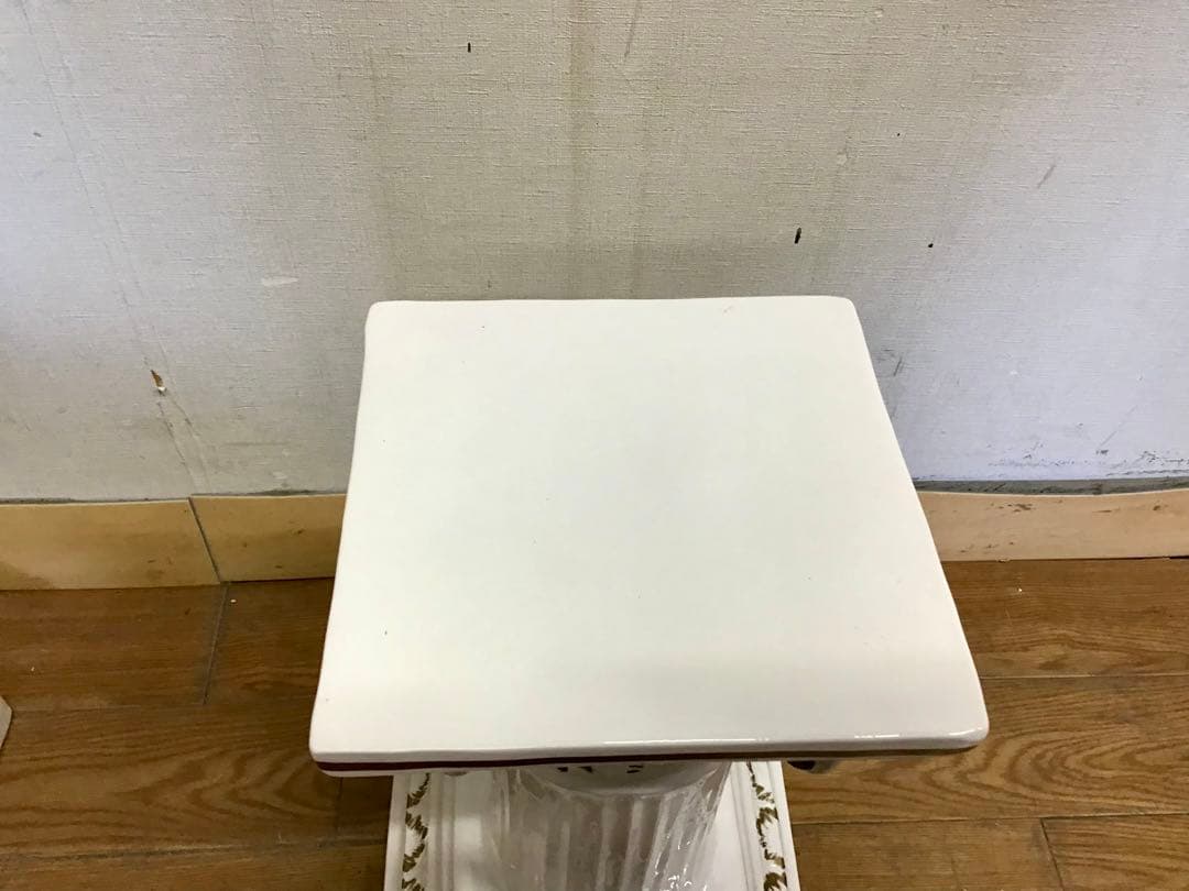 TAKA☆管177☆イタリア製アンティーク☆陶器☆ロココ調☆フラワーベース