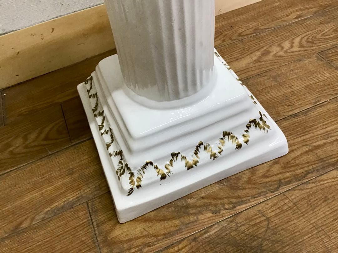 TAKA☆管177☆イタリア製アンティーク☆陶器☆ロココ調☆フラワーベース