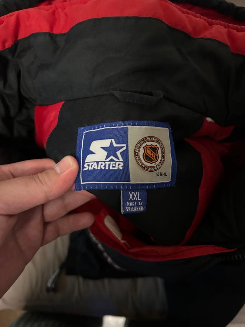 Starter ブラックホークス ジャケット XXL