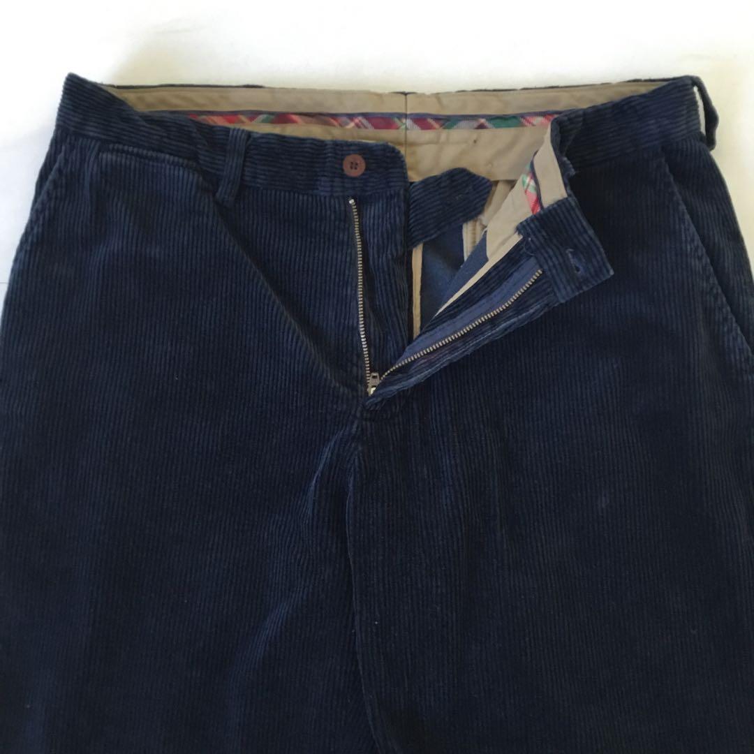 W３４◆太畝◎PRESTONPANTS◆コーデュロイ◆ネイビー★ラルフローレン