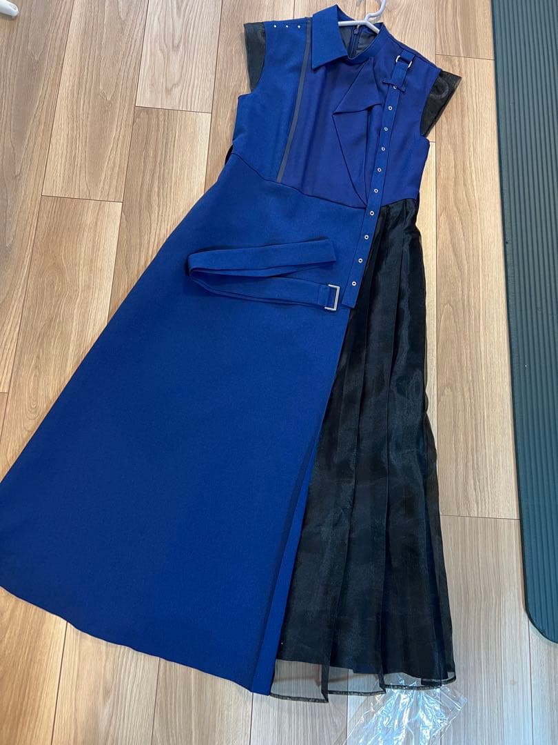 週末限定価格　UNITEDTOKYO グライダーアシメワンピース ブルー