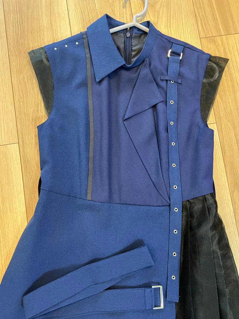 週末限定価格　UNITEDTOKYO グライダーアシメワンピース ブルー