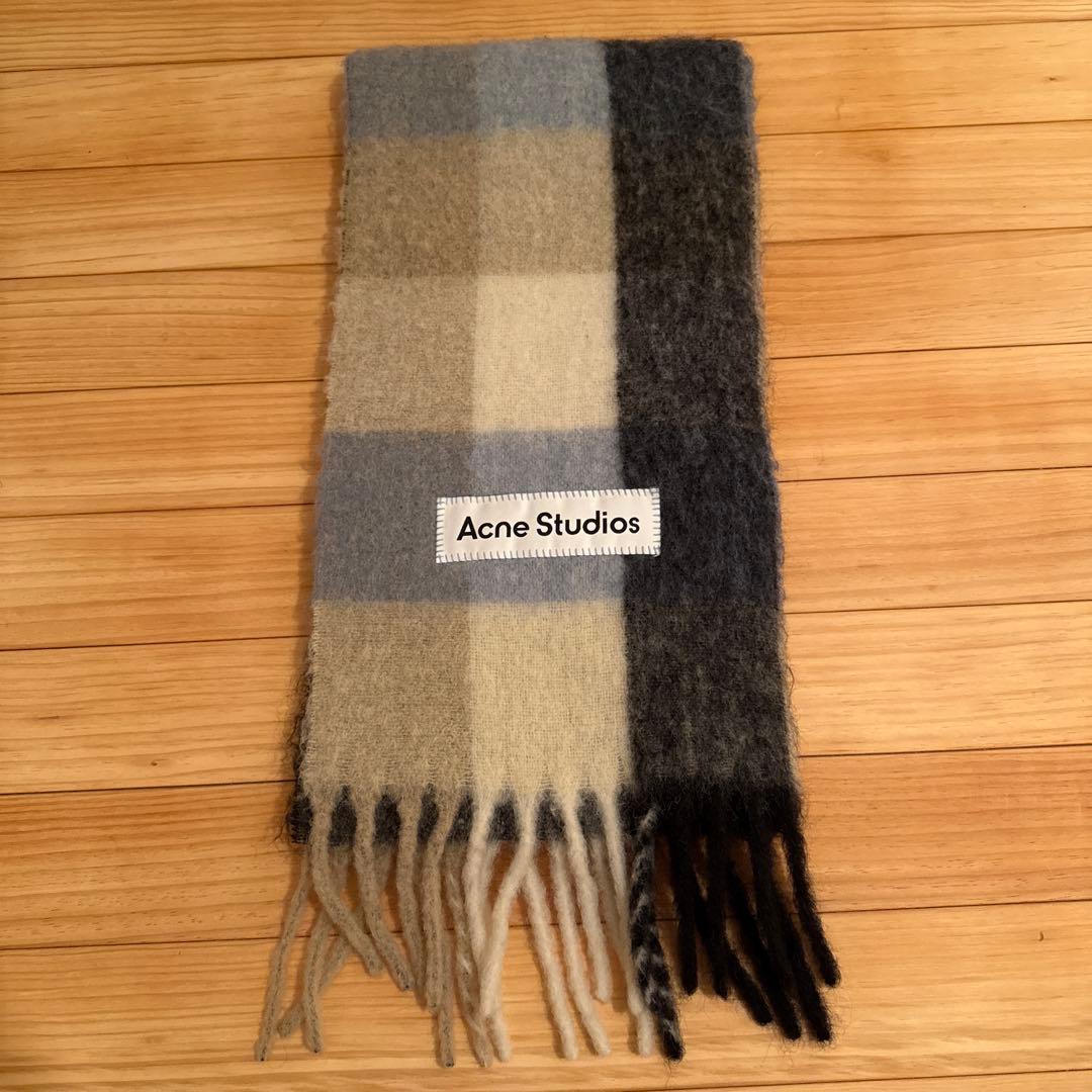 Acne Studios モヘヤチェックスカーフ