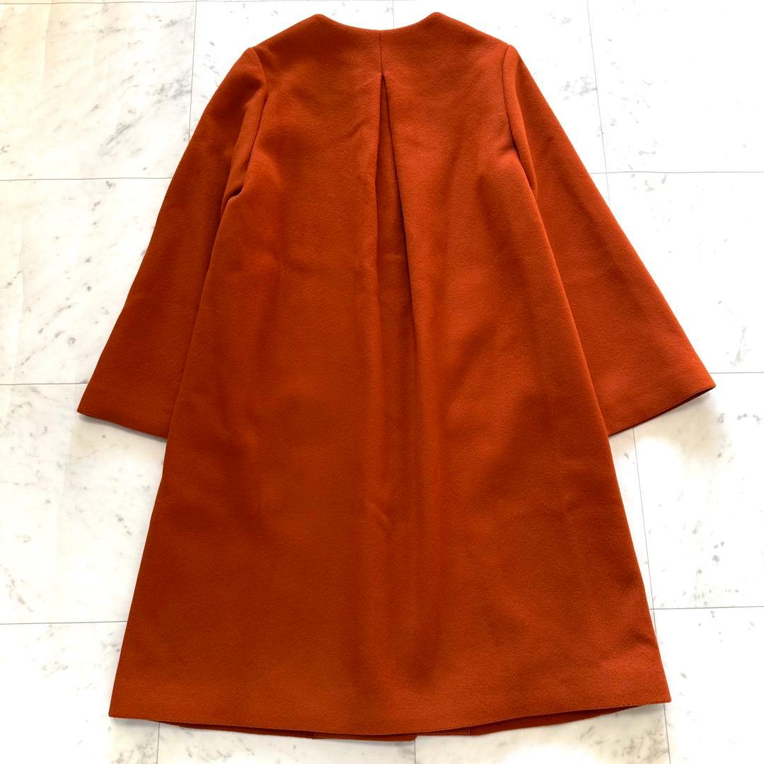 美品　定価4.2万　シップス　ships MANTECOノーカラーコート　40