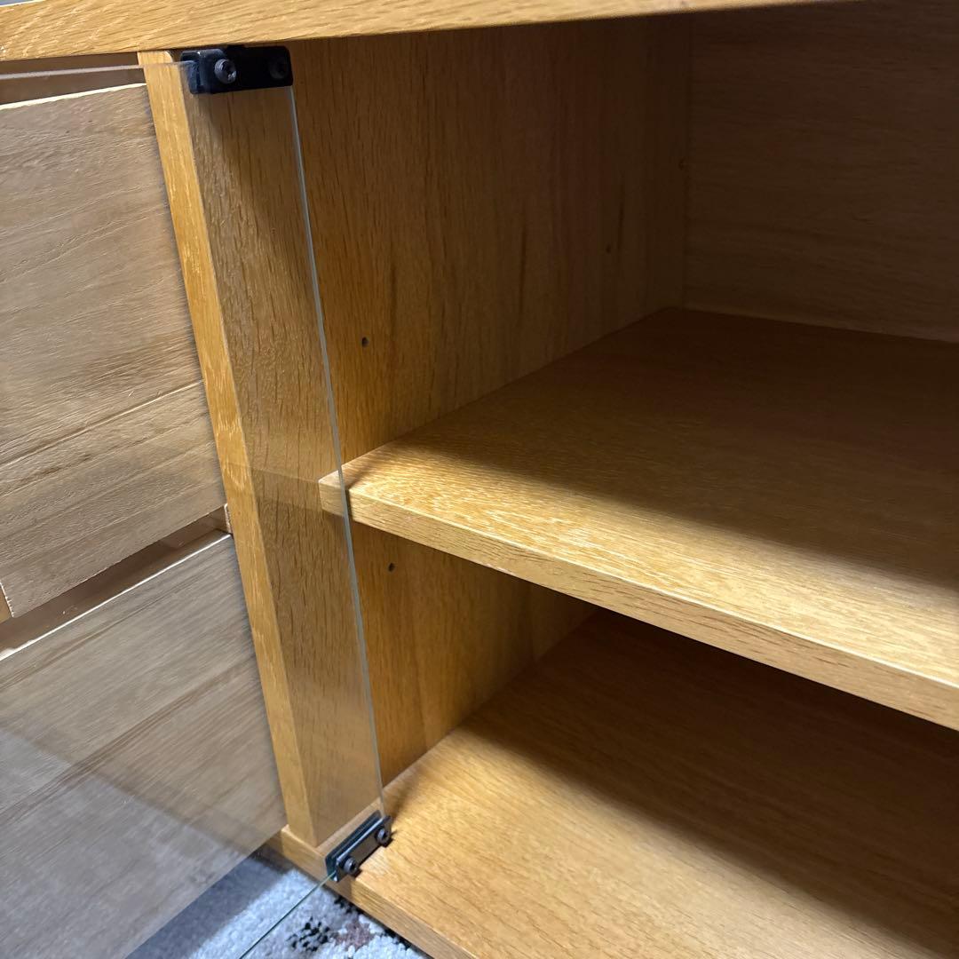 MUJI無印良品のシンプルなナチュラルウッドテレビ台　値下げしました