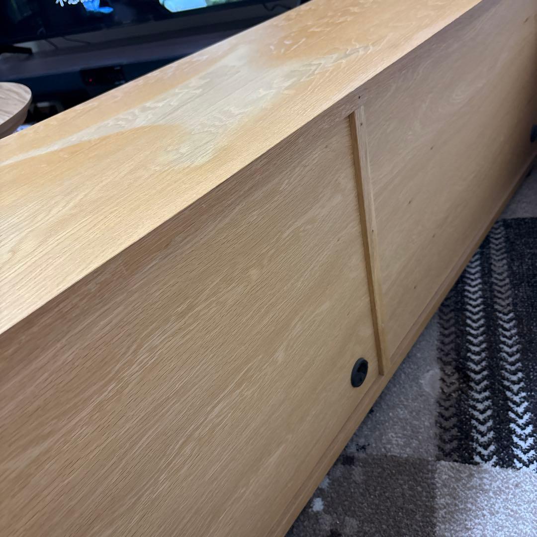 MUJI無印良品のシンプルなナチュラルウッドテレビ台　値下げしました