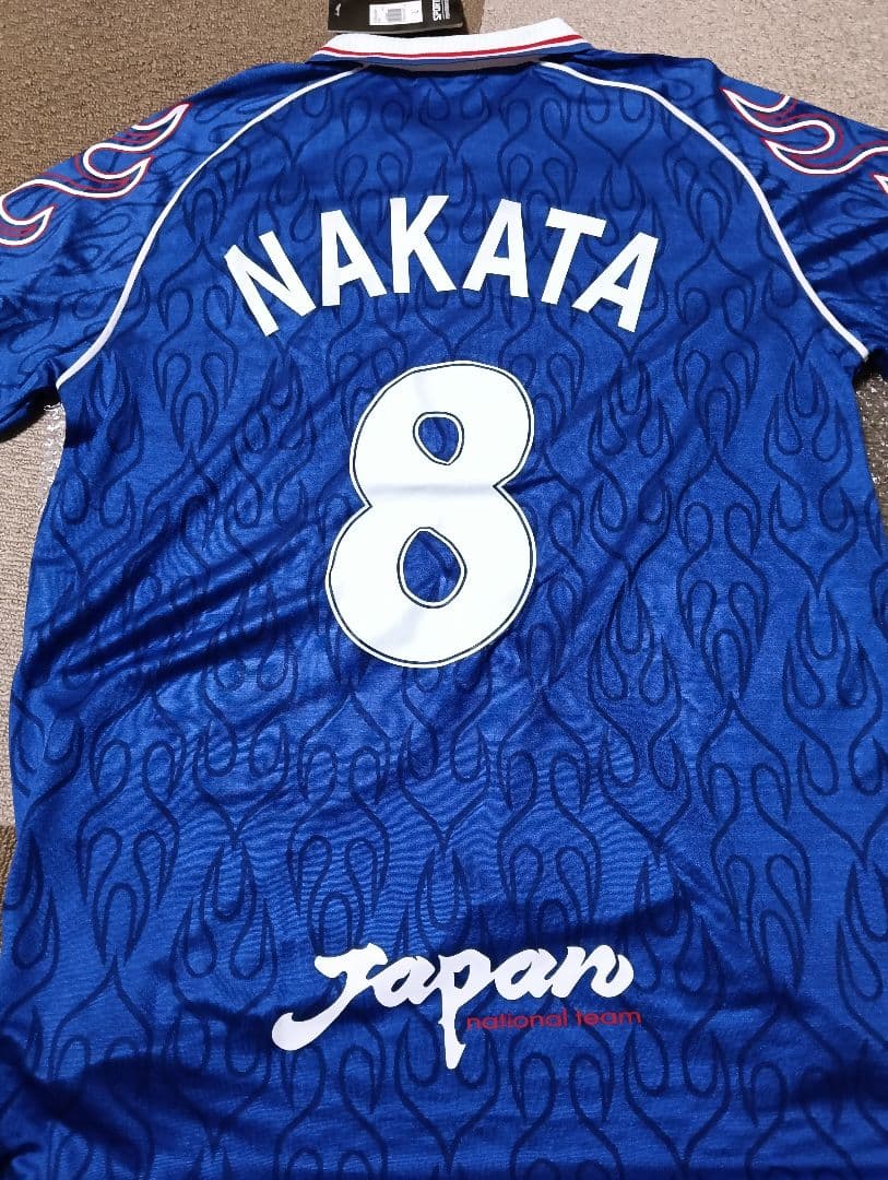 asics 日本代表 サッカーユニフォーム 番号8 中田英寿 Lサイズ