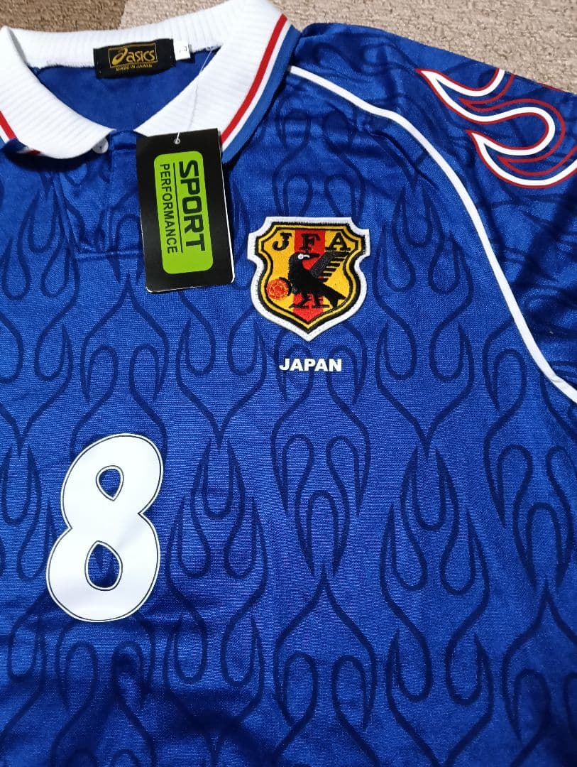 asics 日本代表 サッカーユニフォーム 番号8 中田英寿 Lサイズ