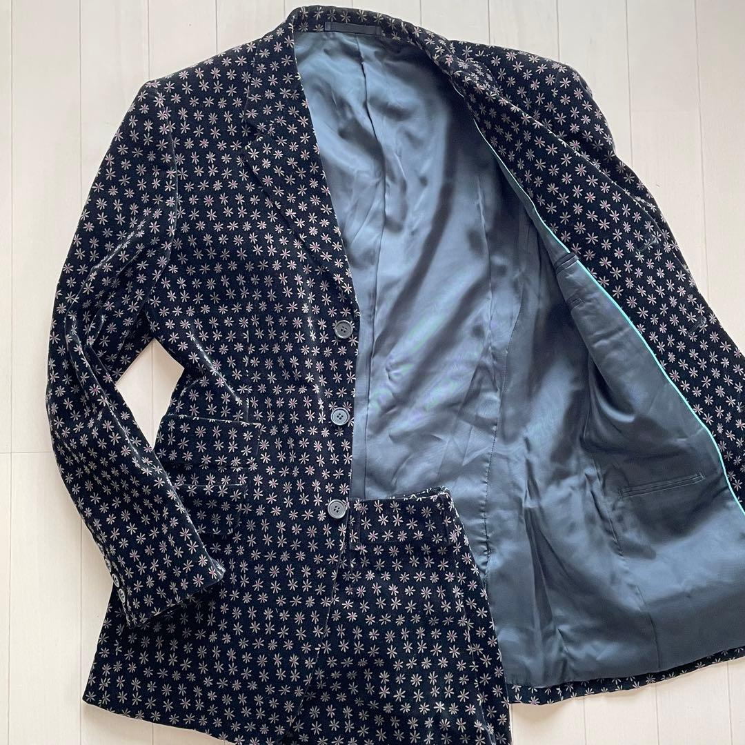 ポールスミス 【希少 美品】スーツ セットアップ ベロア 花柄 ビジネス メンズ