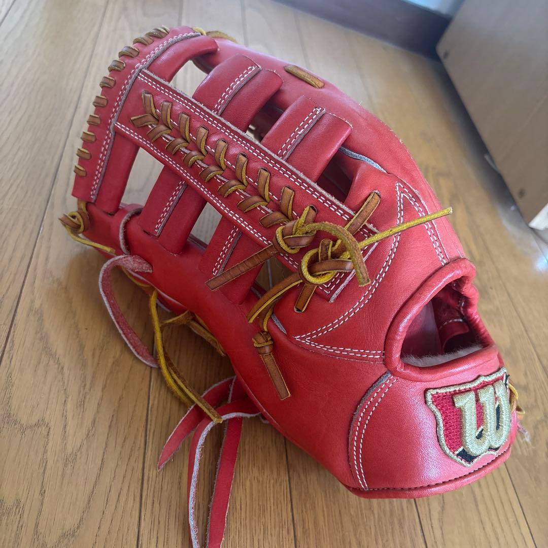 Wilson 硬式グローブ レッド