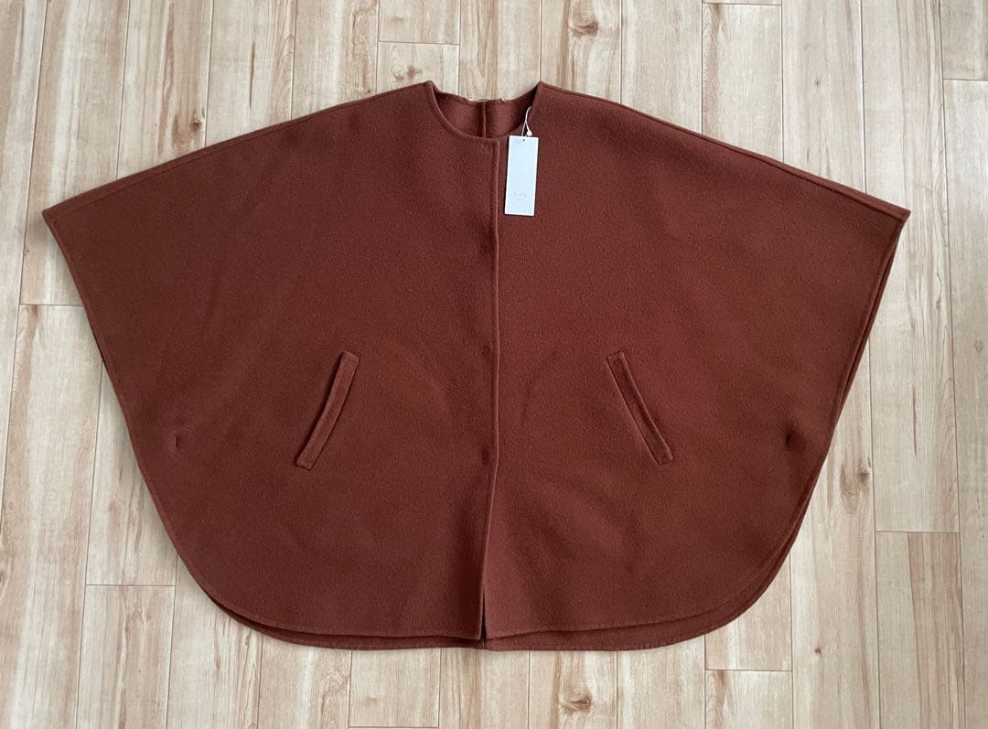 【自由区】ライトリバー ポンチョケープ38ダークキャメル