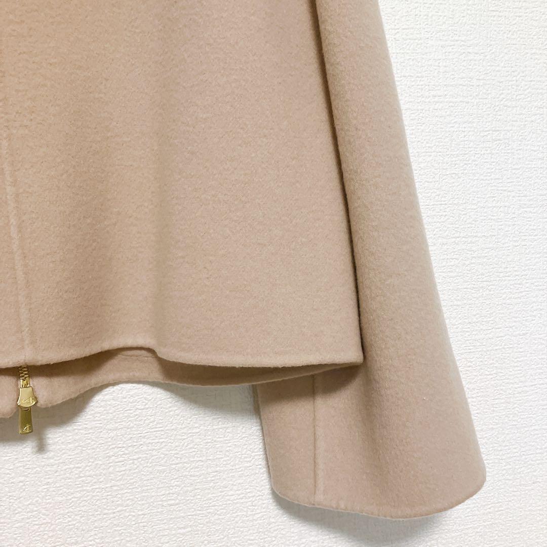 24AW【新品】ANAYI　シャルムリバーフードブルゾン　ベージュ　36