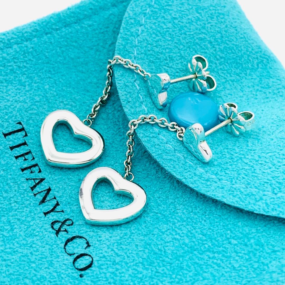 極美品 ティファニー ハートリング ドロップ ピアス シルバー925