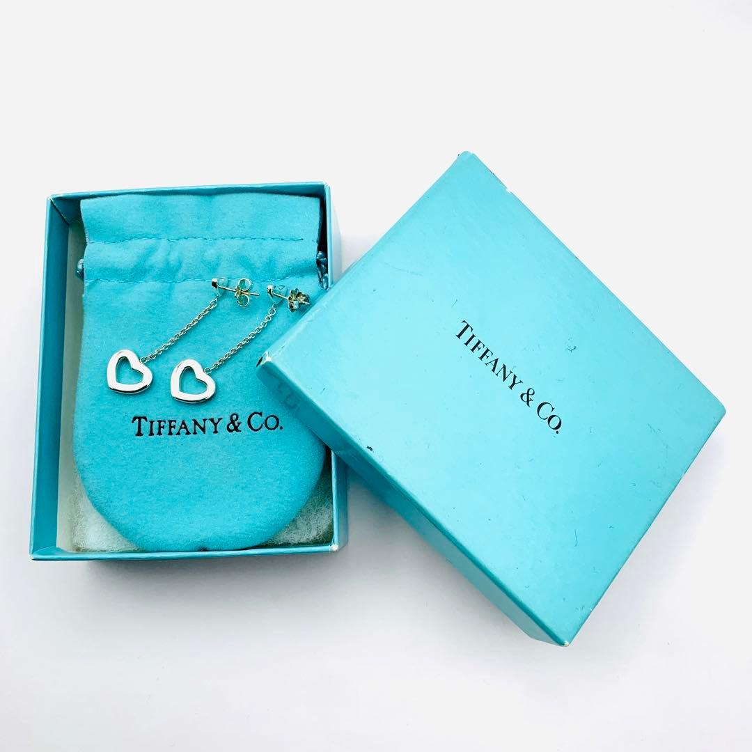 極美品 ティファニー ハートリング ドロップ ピアス シルバー925