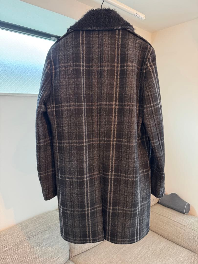 (YOSHIMI専用) サンローラン ブラックロングコート 内側：アルパカ