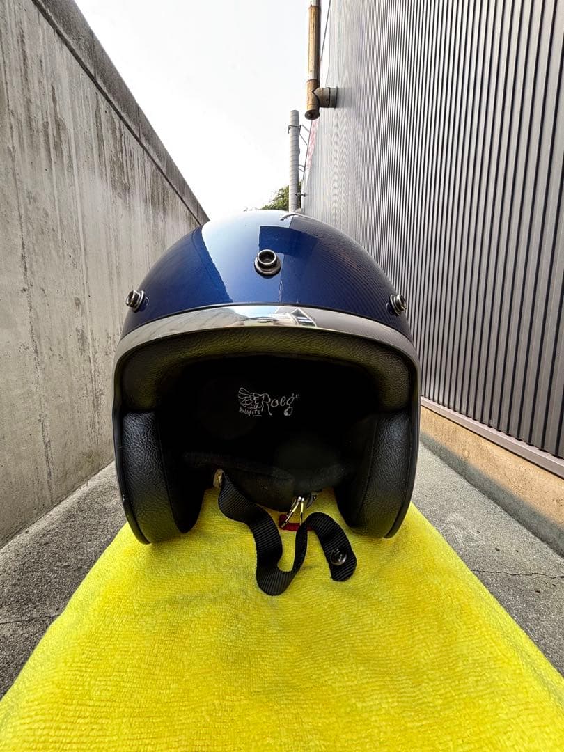 noob　ジェットヘルメット メタリック・ブルー　(装飾品)