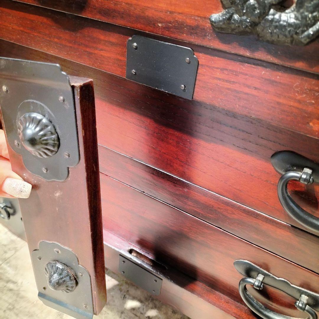 M♦ヒクラジ　伝統的　木製箪笥　時代箪笥　民芸調家具