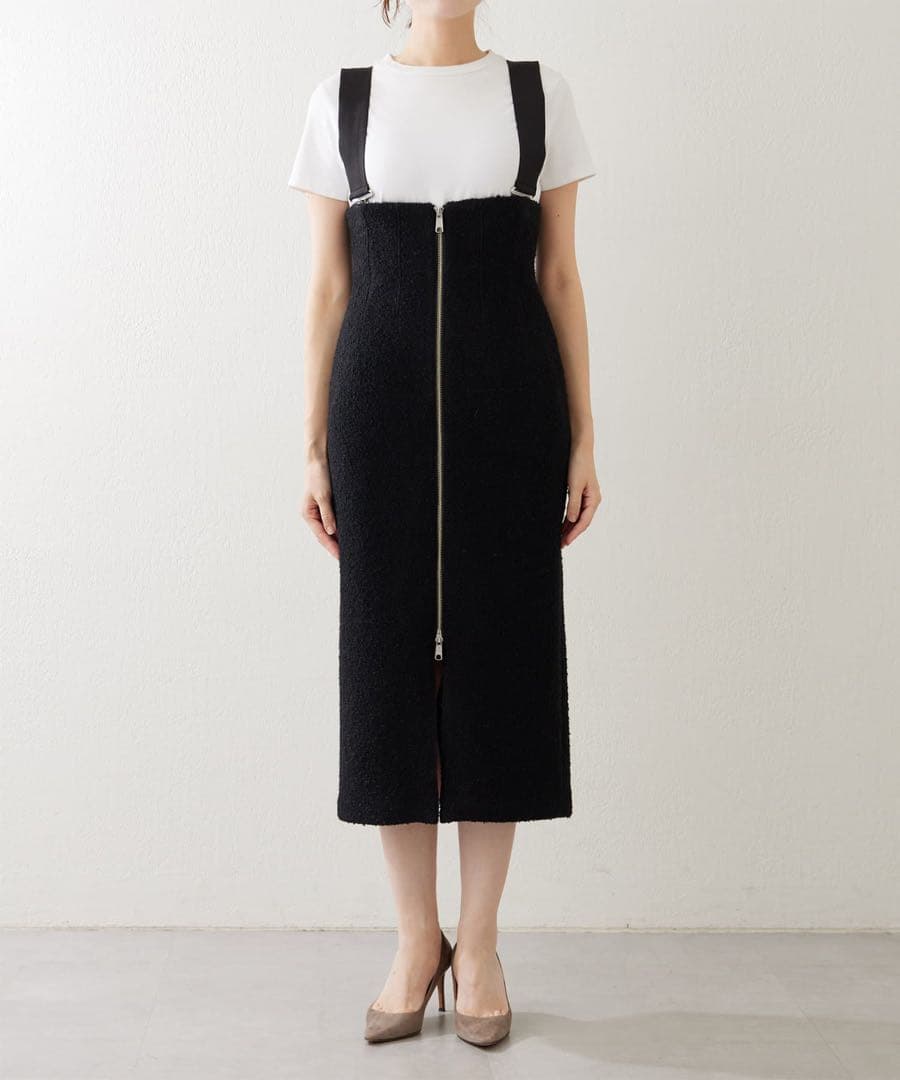 Whim Gazette ウィムガゼット　ZIPサスペンダーワンピース