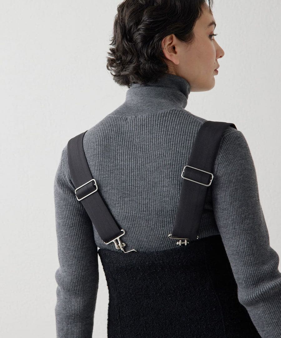 Whim Gazette ウィムガゼット　ZIPサスペンダーワンピース