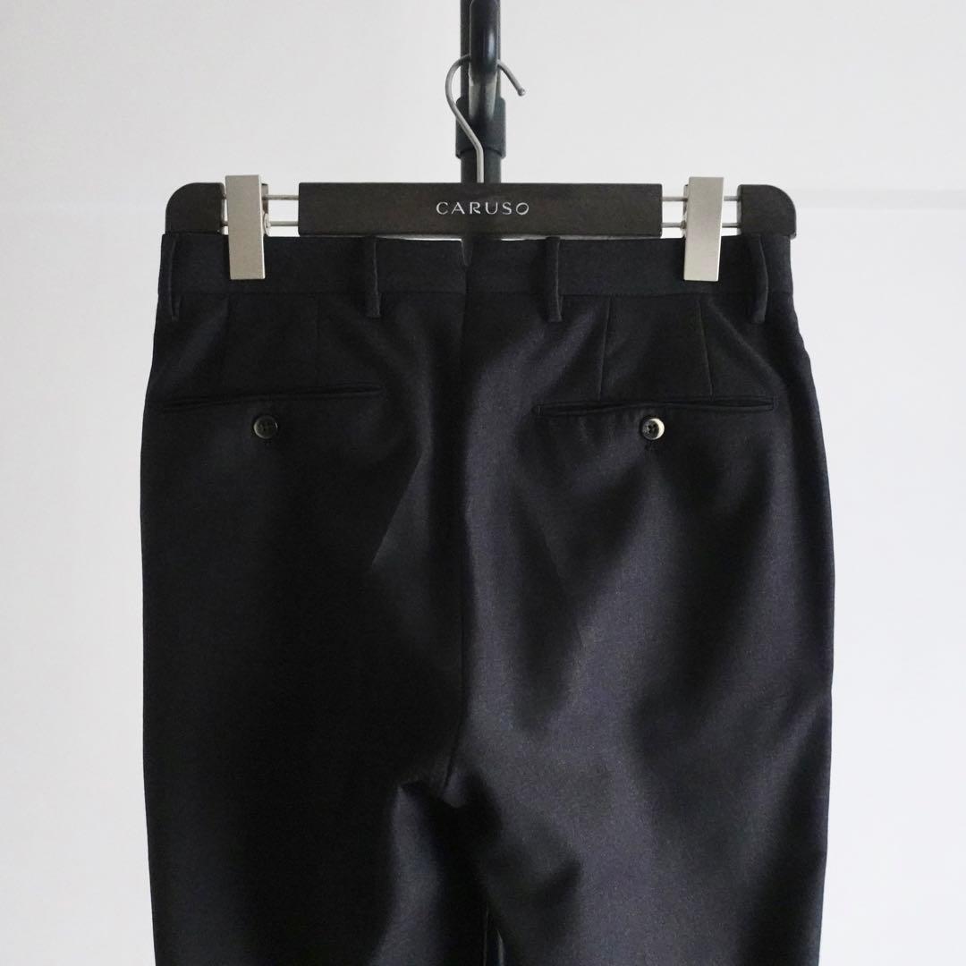 PT01 ウールギャバジン Gentleman Fit スラックス　チャコール