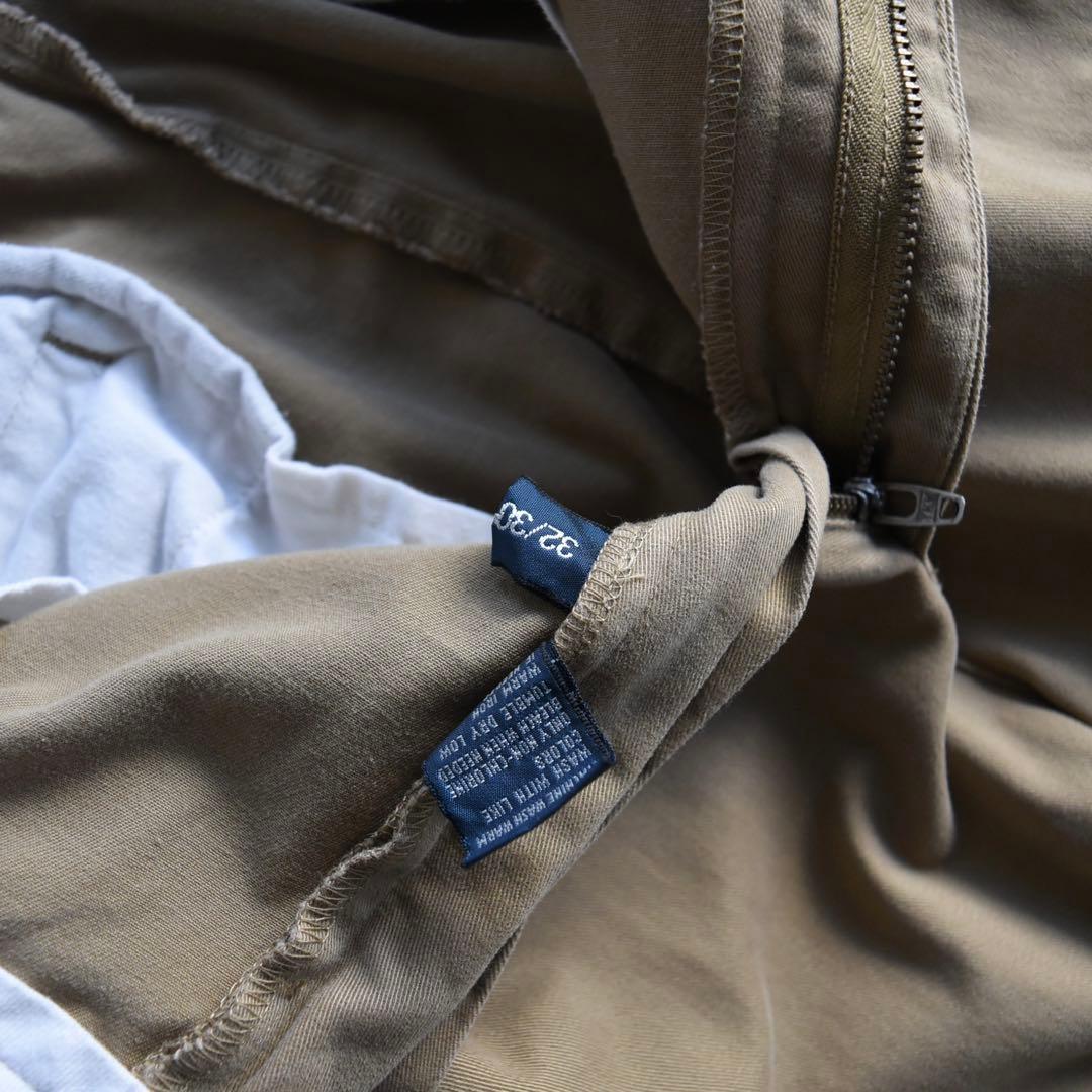 90s ラルフローレン ポロチノ ツータックチノ ブラウン USA W32L30