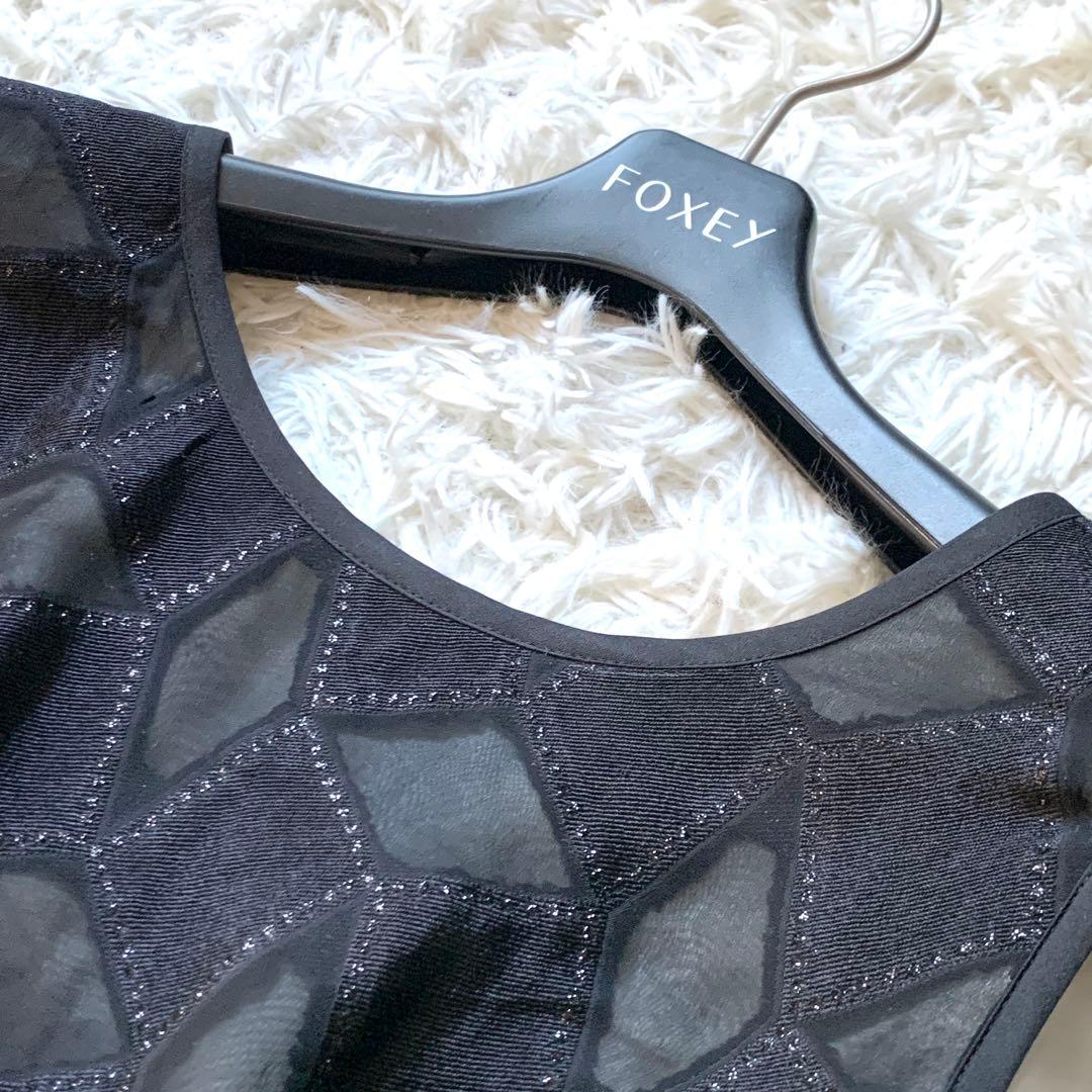 新品✨ 高級感 グレースクラス メタリックキカジャガードドレス ワンピース