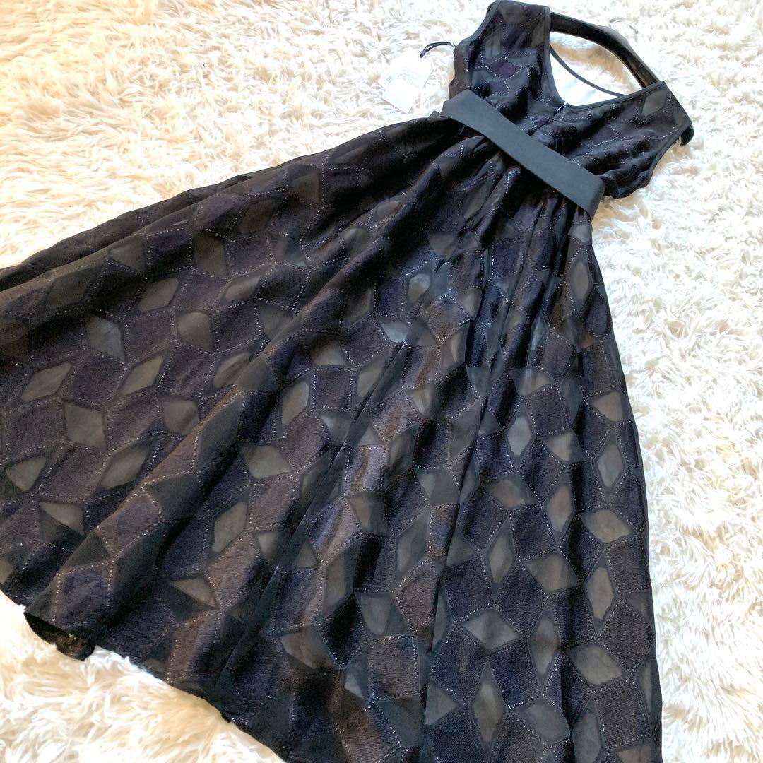 新品✨ 高級感 グレースクラス メタリックキカジャガードドレス ワンピース