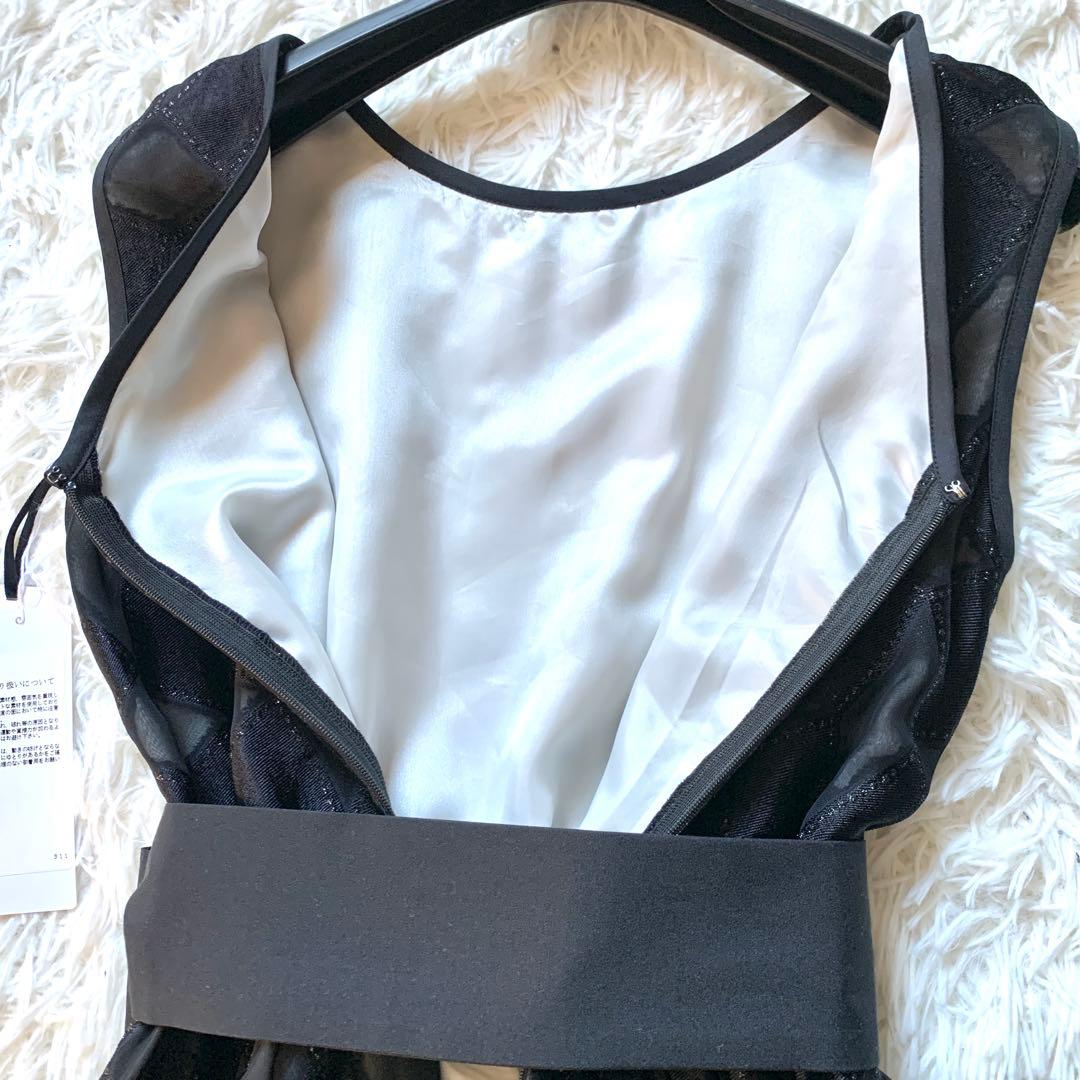 新品✨ 高級感 グレースクラス メタリックキカジャガードドレス ワンピース